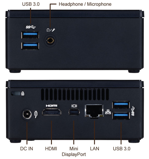 Gigabyte Ultra Compact PC i3ha 6100U - Image 3