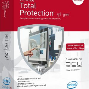 Mcafee Total Protection 3 PC 1 Yr