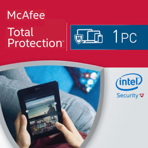Mcafee Total Protection 1 PC 1 Yr