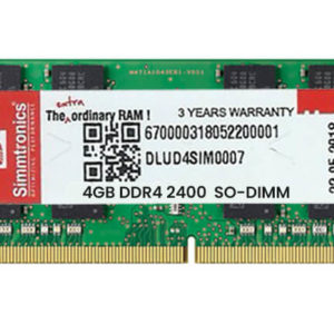 Laptop RAM 4GB DDR4 Simmtronics 2400Mhz