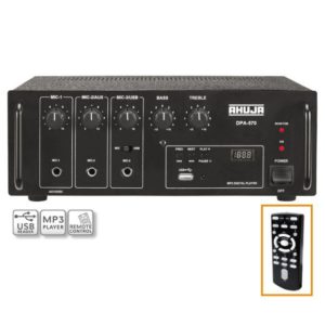 Ahuja DPA 570 50 Watts PA Mixer Amplifier With Built-In Digital Player