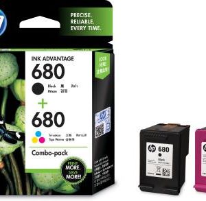 HP 680 Combo Pack Multi Color Ink Cartridge  (Black and Colour)