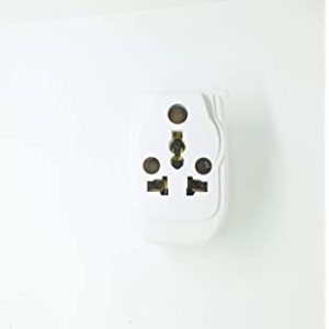 CONA 3 Pin 6A to 16A SMYLE Hugo 3 Way Power Plug Adapter (White)