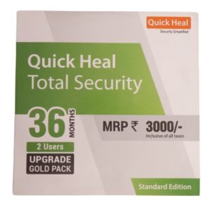 RENEWAL CODE FOR QUICK HEAL TOTAL SECURITY 2PC 3 YR