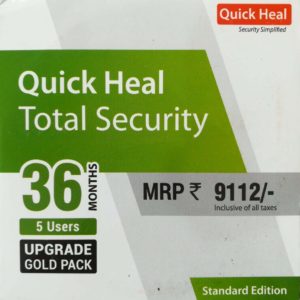 Renewal Quick Heal Total Security 5PC 3Yr