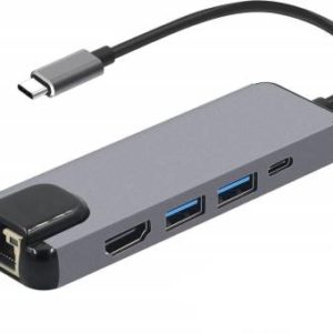 Gigabit Ethernet Adapter 5 in 1 Type C