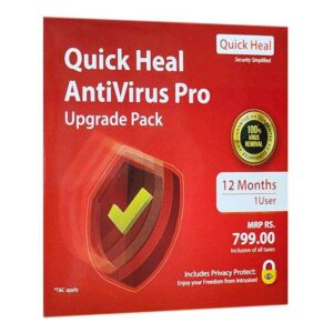 Upgrade Code Quick Heal AntiVirus Pro 1 PC 1 YR