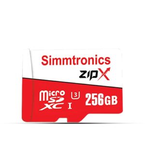 Simmtronics ZipX Micro 256gb SD Card Class 10